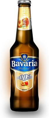 Пивной напиток светлый б/а Bavaria Персик 330 мл стекло