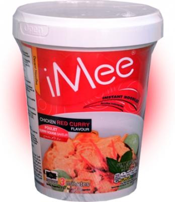 Лапша быстрого приготовления iMee Красная Карри Курица 70 гр (стакан)